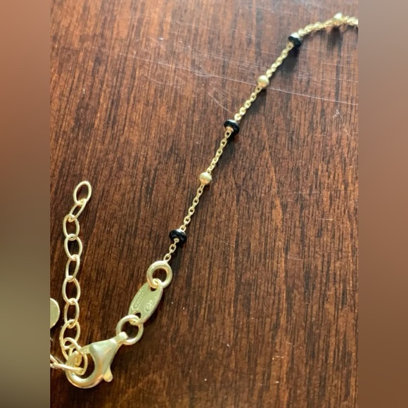 Enamel and gold choker necklace - Picture 2 of 4